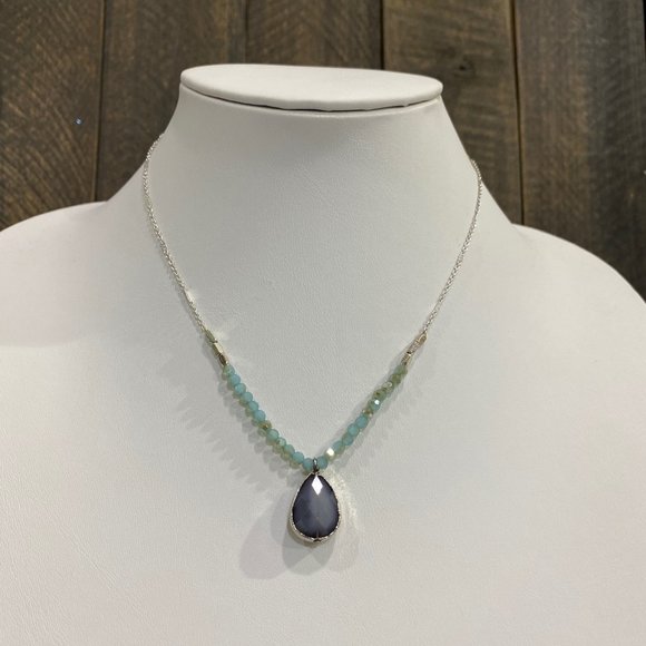 Gray Pendant Necklace - Picture 3 of 3